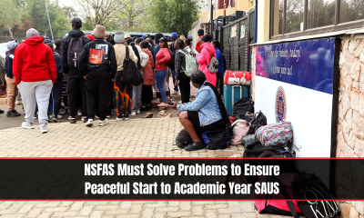 NSFAS Must Solve Problems to Ensure Peaceful Start to Academic Year SAUS